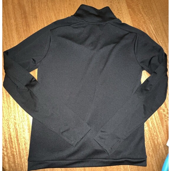 Nike Women's Dri-Fit Reflective Half Zip Running Shirt Black Silver Size Small - Picture 7 of 8